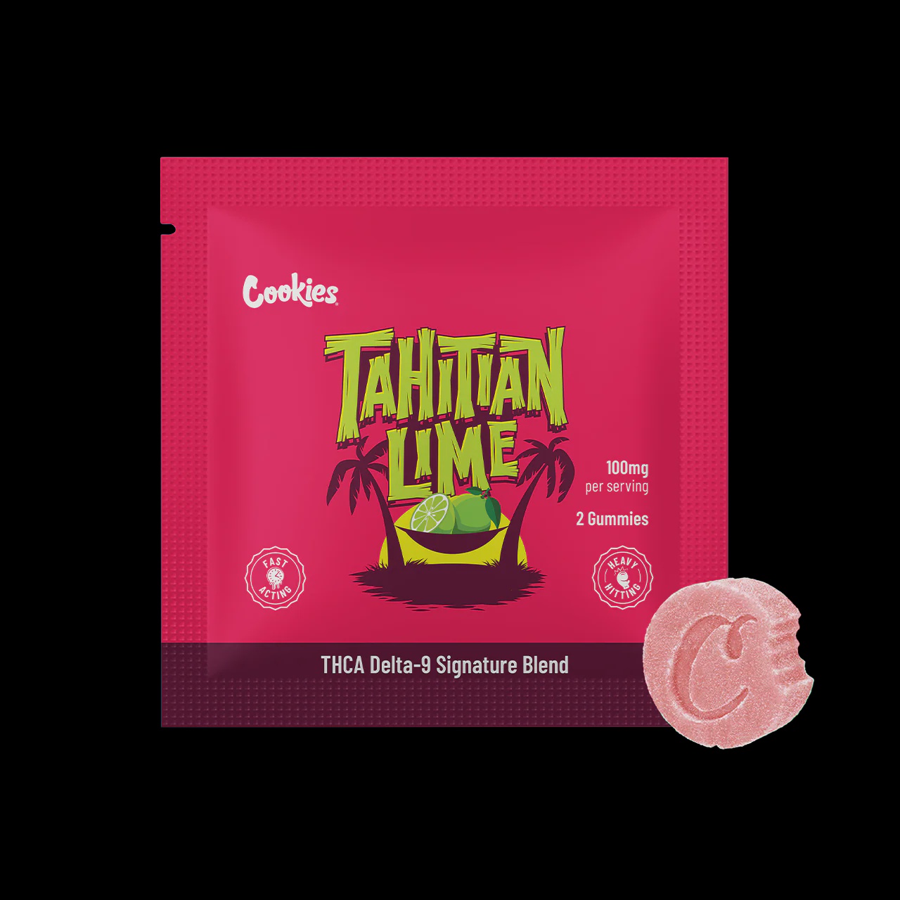 Cookies - 100 MG THCA/Delta 9 Special Blend Infused Gummies / Tahitian Lime